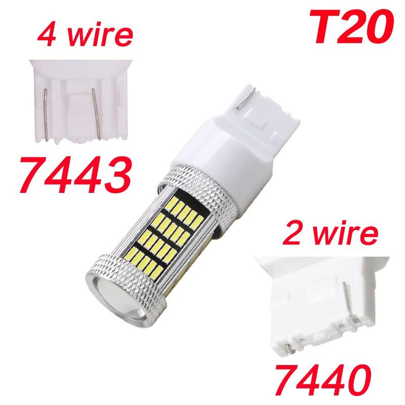 2pcs LED Light Turn Signal Brake Light Reversing Fog Light Bulb T20 1156 1157 T15 Ba15s W21w Py21w