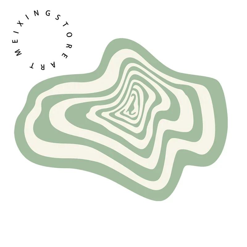 Creative Irregular Rug Living Room Carpet Black White Geometry Home Decoration Floor Mat Bedroom Area Rugs Entrance Doormat