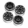 4pieces 1.0 Beadlocks Wheel Rim CNC Aluminum Wheels Hubs Beadlocks Wheel Rim Dont To Glue.