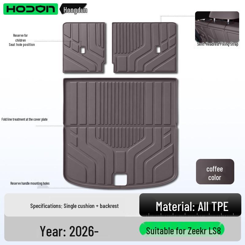 ZEEKR LS8 Trunk TPE26 Floor Mats Tail Box Decorative Accessory
