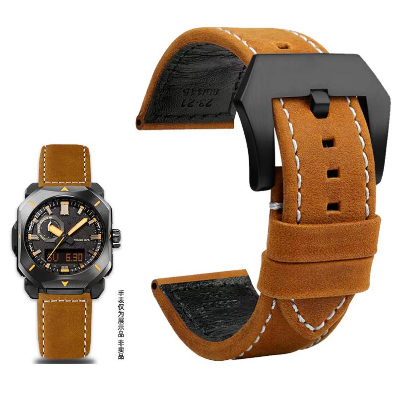 

Для Casio PROTREK PRW-6900Y PRW-6800 PRW-3400 PRW-6900 PRW-60 PRW-60YT Ремінець для годинника Шкіряний Вінтажний Ремінець Сталевий Браслет для годинника 23мм 23mm