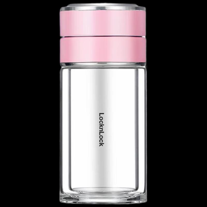 LOCK&LOCK Tea Infuser Double-Layer Glass Bottle