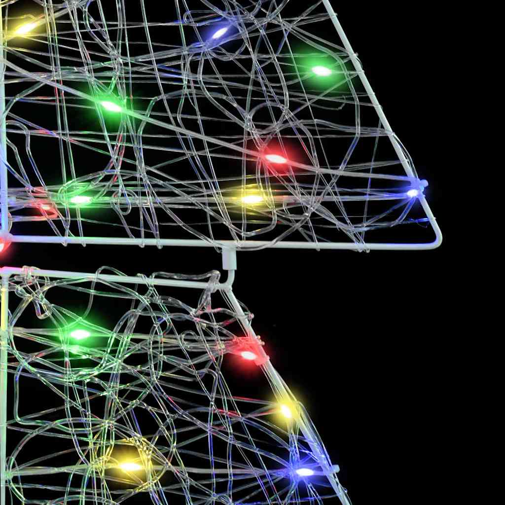 Christmas Tree with 160 Multicolor LEDs 150 cm Acrylic