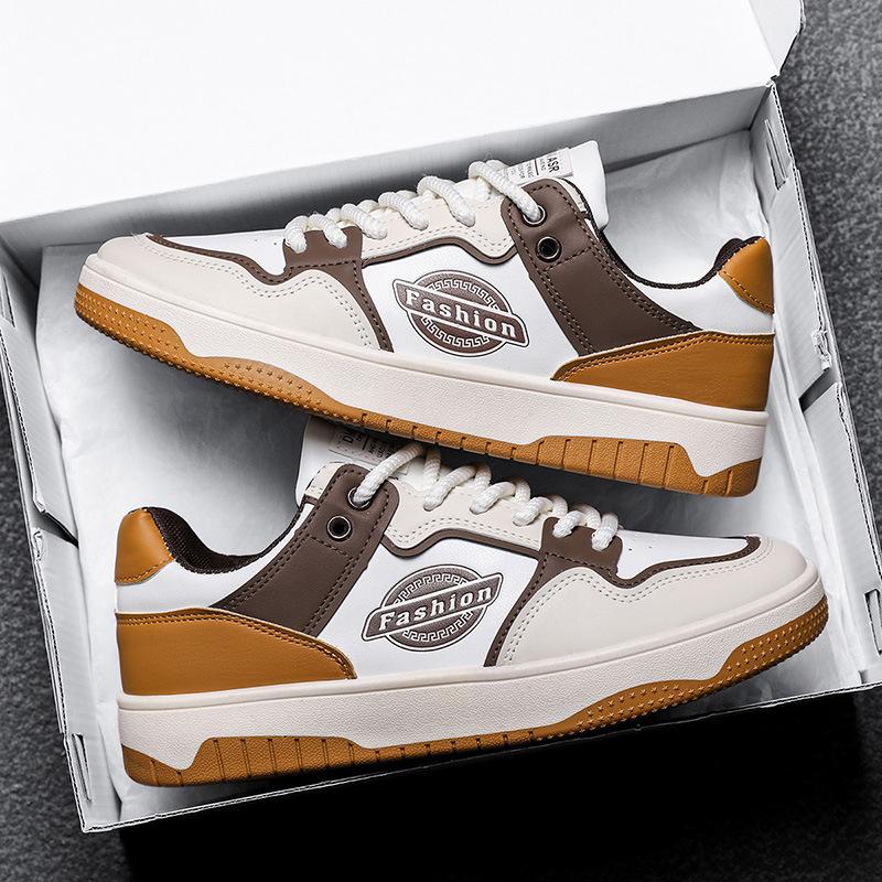 Men's shoes autumn versatile sports and leisure board shoes pilot leather shoes lightweight soft sole waterproof outdoor tide shoes