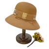 2025 New French Hat Women'S Summer Ice Hemp Silk Material Foldable Washable Elegant Top Hat Sunscreen Straw Hat