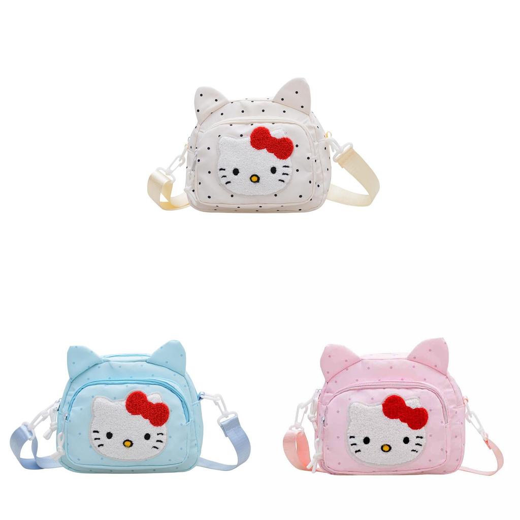 Hellokitty Childrens Cartoon Canvas Shoulder Bag With Animal Pattern For Girls And Kids