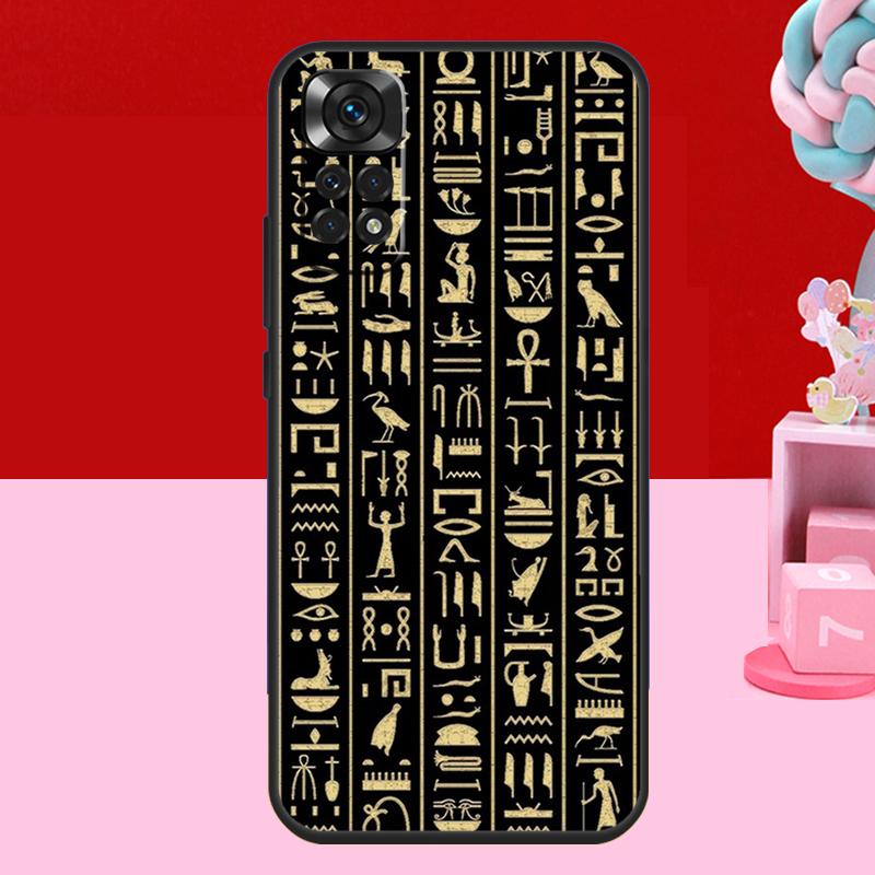 

Древнеегипетский иероглифический чехол для Xiaomi Redmi Note 12 11 10 9 8 Pro 10S 11S 12S Redmi 10C 9A 9C 9T 10A 12C Redmi 9