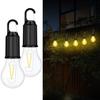 Camping Lantern - AIMOONSA - USB-C Rechargeable Bulb - Warm White 3000K - 1500 Lm - 3 Modes with Hook