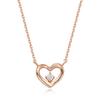 [Stonehenge]] Silver Heart Necklace Sc1431