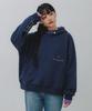 Smile Hoodie Bk6794_Navy