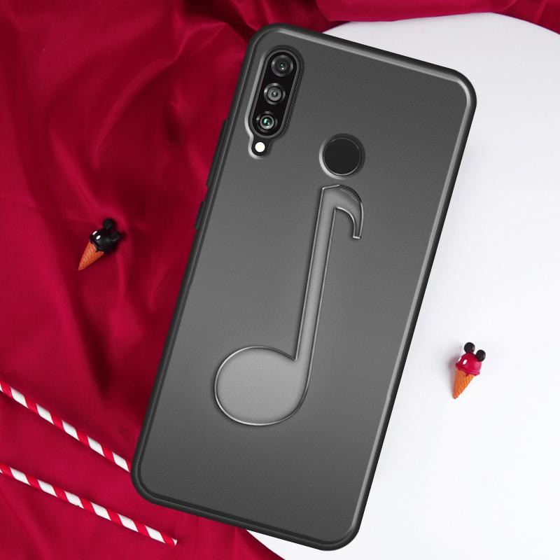 Treble Clef Music Note For Huawei Nova Y61 Y70 Y90 Y60 Y72 Y91 12s 12i 11i 7i 8i 9 10 SE P60 Pro P30 P40 Lite Case