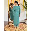 Indian Women Kurti Pant Dupatta Set Party Wear Bollywood Top Tunic Salwar Suit SC-2314