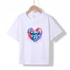 XH03 MINISO 2026 Summer New Printed Cotton Round Neck T-shirt for Children Aged 1-16, Boys and Girls
