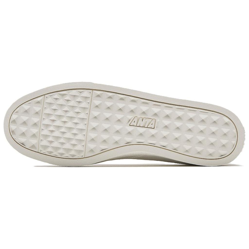 Anta Versatile Comfortable Non-Slip Lightweight Low-Top Sneakers Men Sneakers Ivory-White 112438015S-3