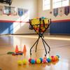 Pickleball Hopper Basket Foldable Rolling Ball Trolley Easy to Move for Coaches