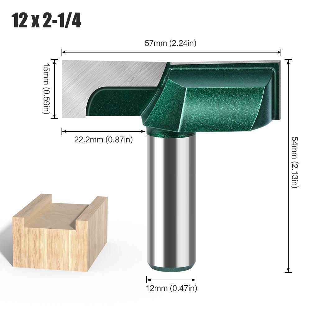 Woodworking Cleaning Knife 1/2 Handle Diameter 57Mm Large Diameter Cleaning Knife Slotting Knife Scraping Knife Flat Bottom Knife Woodworking Milling
