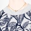 Dior Metal, White Faux Crystal Necklaces Unisex Silver N0717CDLCY-D102
