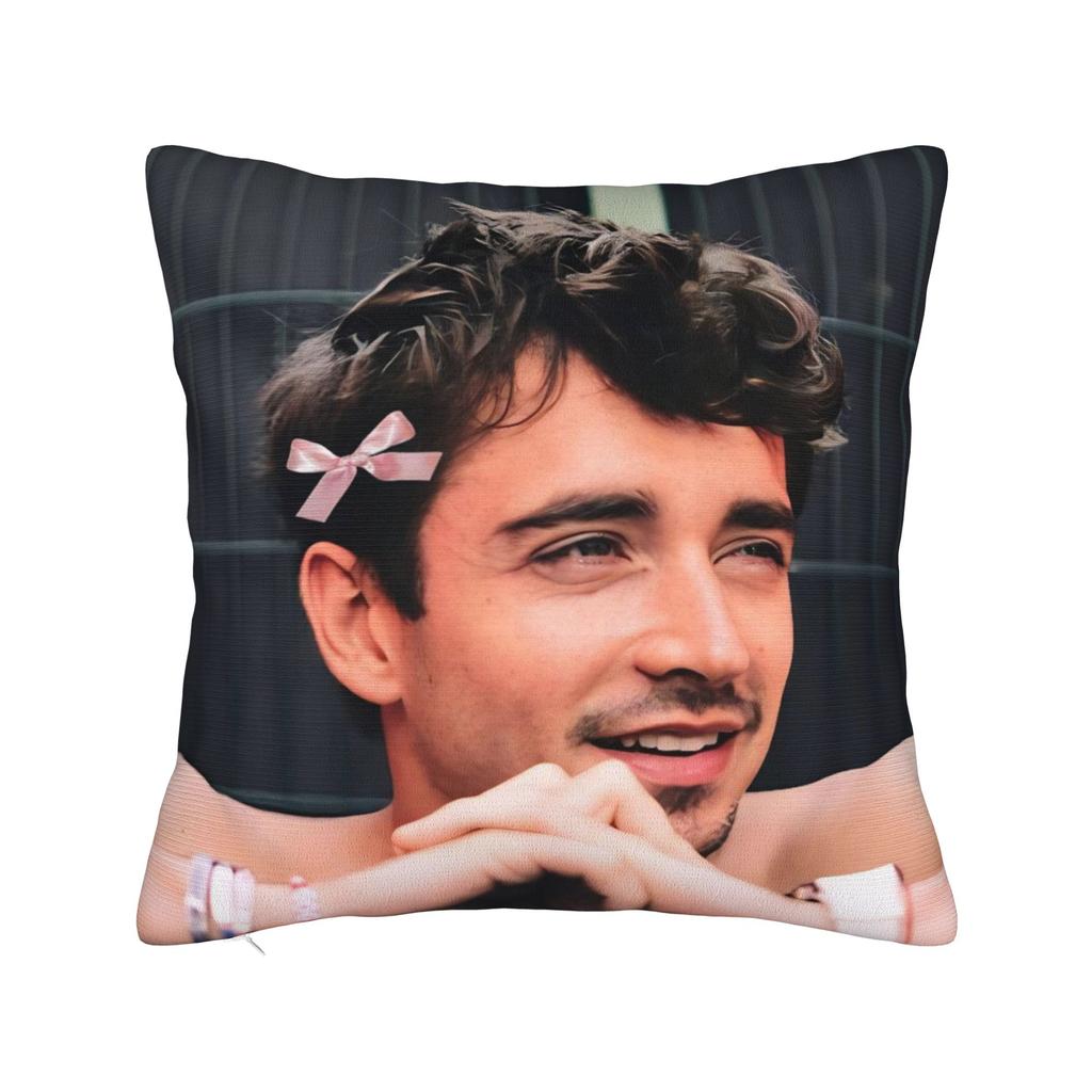 C-Charles Leclerc Pillow Covers Merchandise Soft Cushion Cover Decor  Throw Pillow Case Cover Home Multi Size