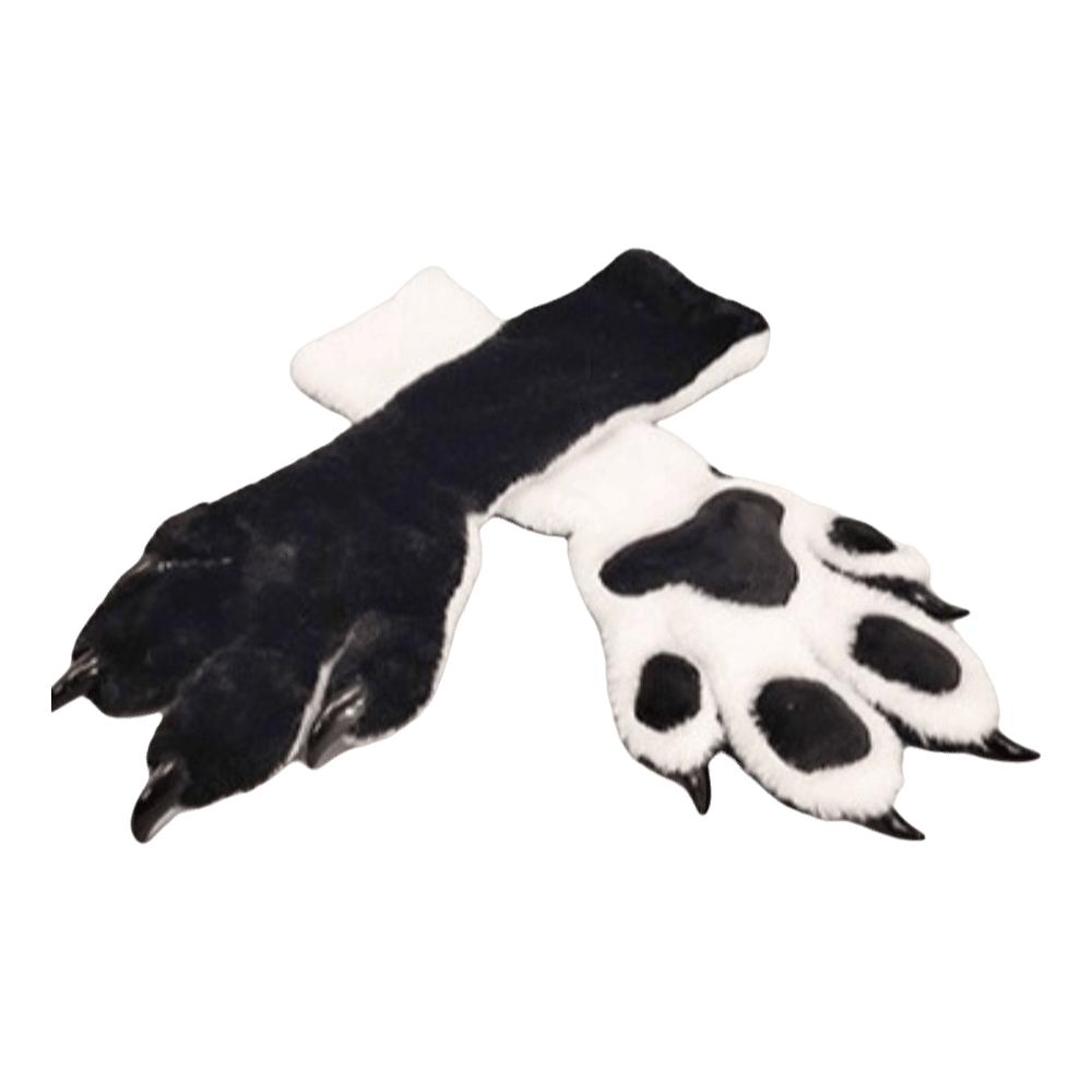 Guanto Zampa di Bestia Spesso Guanti Zampa di Gatto Peluche Lungo Guanti Artiglio di Gatto Cartone Animato Costume Cosplay