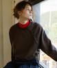 ITOV SEOUL Button Raglan Sweatshirt Br