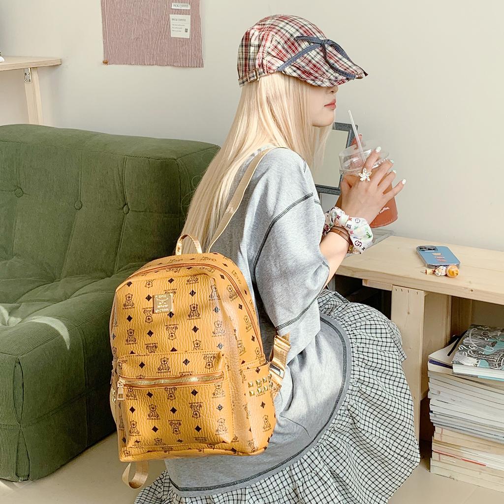 Niche Backpack New Year's New Style College Student Cute Schoolbag Large Capacity Versatile Women's Travel Lightweight Backpack