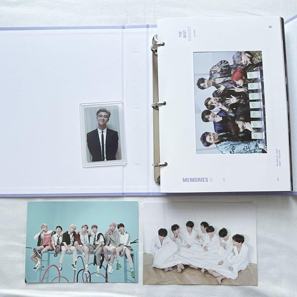 [USED] BTS Memories DVD 2017-2020 bundle with trading cards