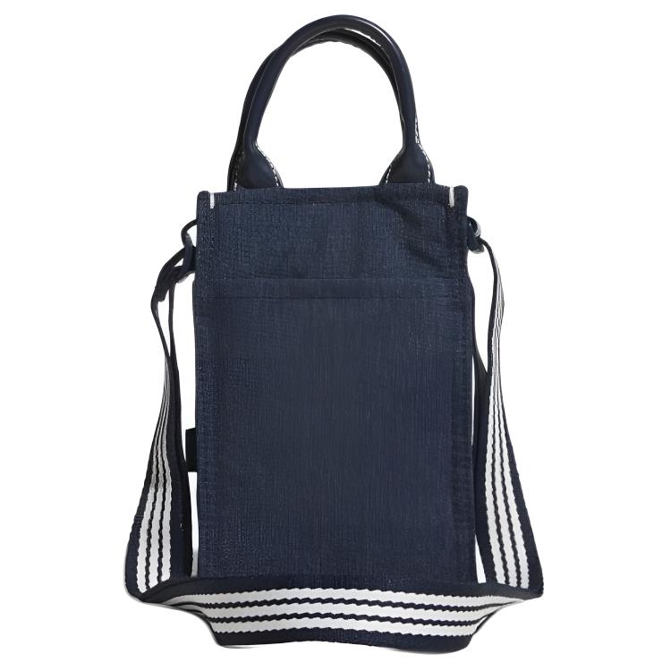 adidas Logo Fashion Casual Fabric Shoulder Tote Bag Small Unisex Bags Blue JF4645