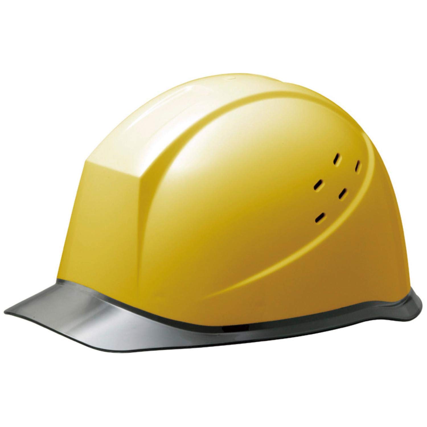 

helmet for made of with ventilation prevents SCH12PCLV RA3 UP Windflow [Midori Anzen] Heat-shielding work, PC, holes, slipping, Yellow/Smoke