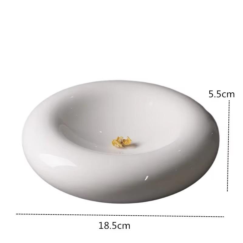 

Креативная круглая керамическая посуда, Двухслойная изоляция, Западная обеденная тарелка, Белая ресторанная суповая миска.