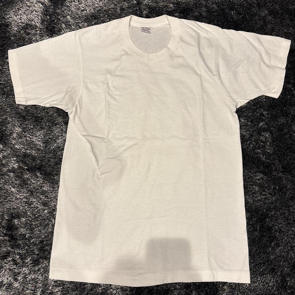 [USED] 80s - Single Stitch Vintage White T-Shirt by BVD