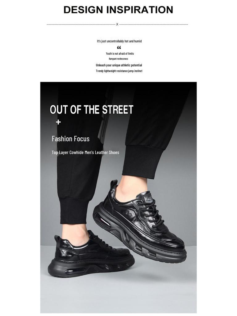 Vyriški natūralios odos universalūs laisvalaikio batai - Aukštos klasės, minkštas padas, neslystantys, su pliusiniu pamušalu, rudens/žiemos