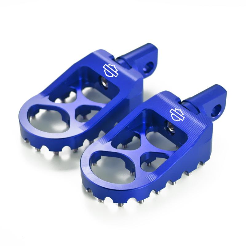 Motocyklové stupačky MX Široké tlusté stupačky Pedály s kolíky řazení pro Harley Sportster XL 883 1200 Dyna Street Bob Bobber