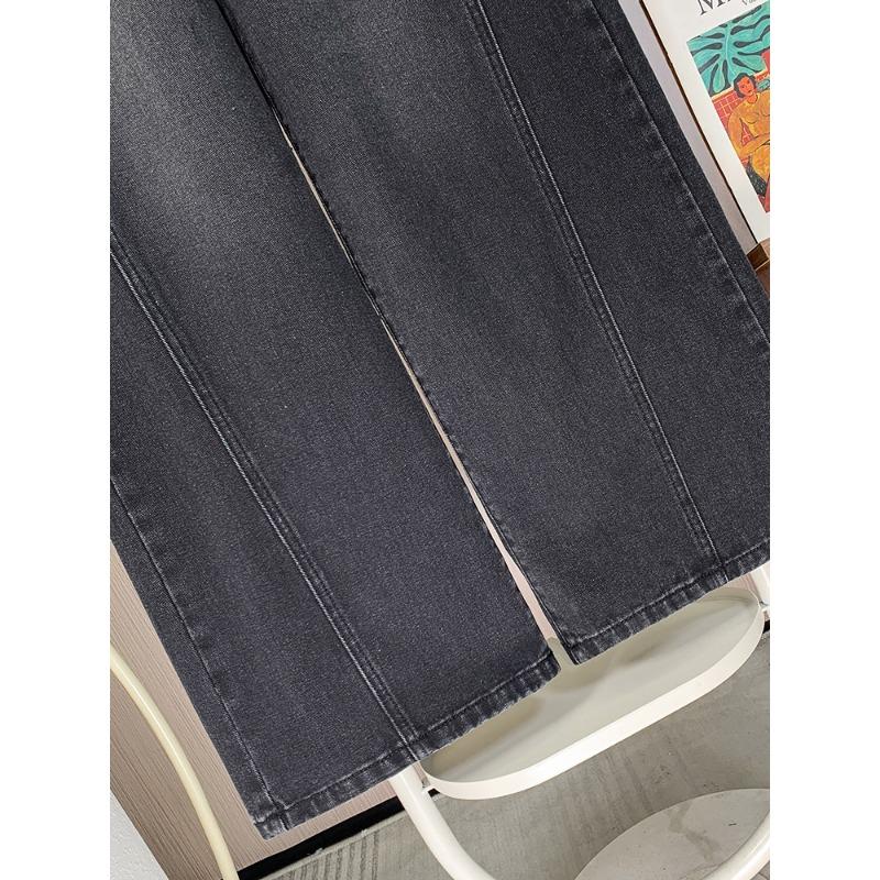 Dimanaf 2025 Übergröße Herbst Blau Basic Elastische Jeans Neue Hose Damen Locker Denim Hose Hose 6XL