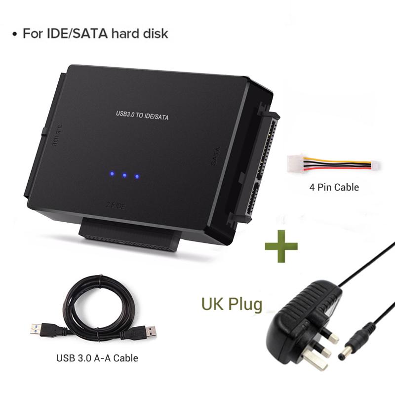 Xiaomi SATA/IDE to USB 3.0 Adapter Hard Drive Adapter Cable Converter for 2.5/3.5 Inch SATA and IDE HDD Support 6TB For PC Macbook