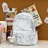 Schoolbag high value gradual change blue large capacity backpack high value student schoolbag junior high school girls high school travel backpack