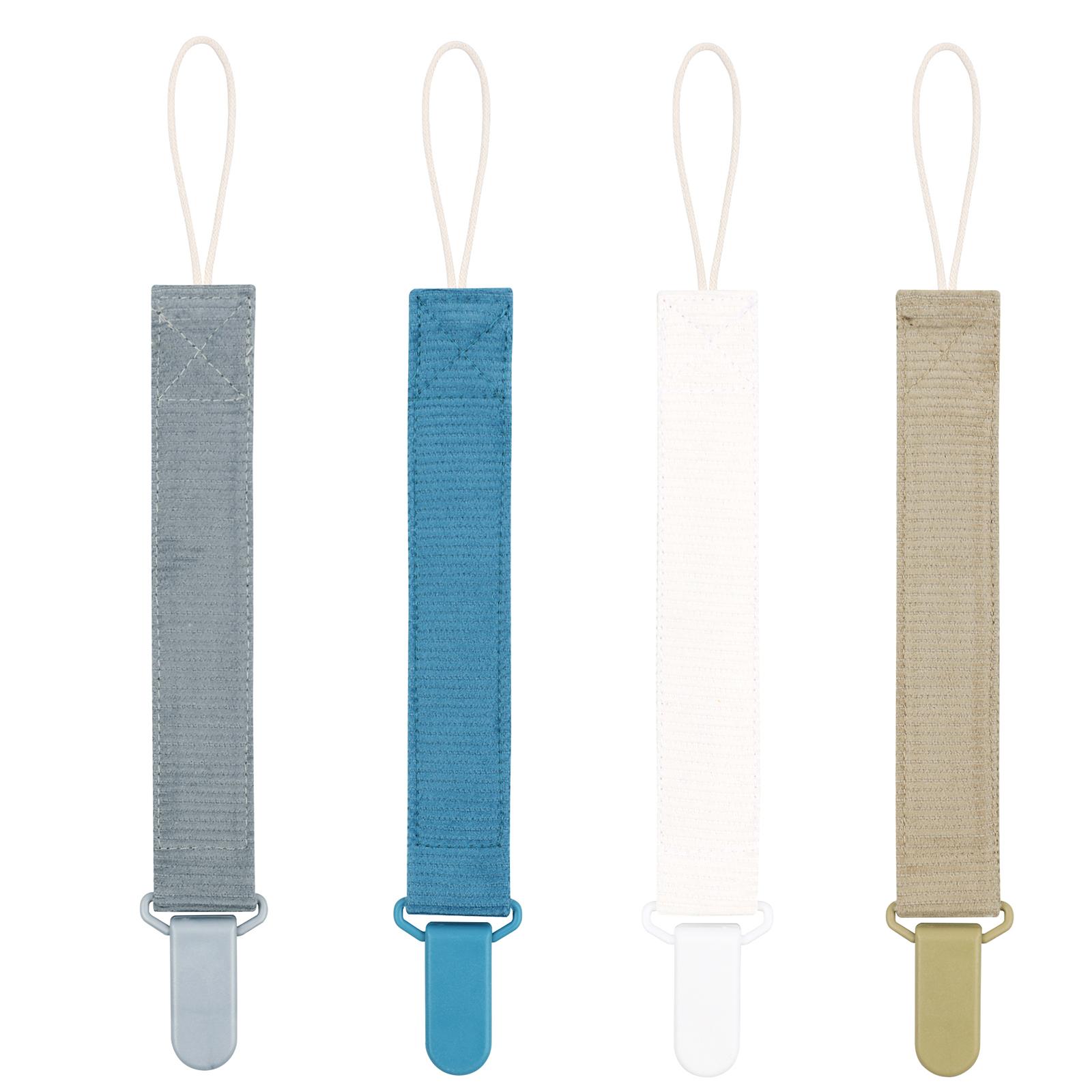 

Горизонтальная полосатая цепочка для пустышки, набор из 4 шт., держатель для пустышки, ремешок, украшение для детской кроватки, игрушка-пустышка для младенцев, шнурок M388