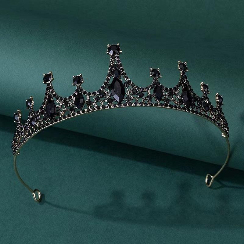 Wedding Crown Queen Pearl Hairpin Children'S Birthday Rhinestones Bridal Headgear Wedding Dress Headgear Princess Crown Headband