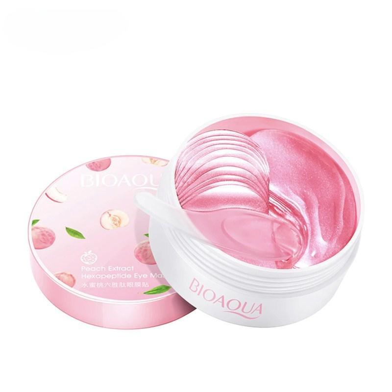 60 szt. Maska na oczy Opaski na oczy Nawilżający Ujędrniający Usuń Ciemny Krąg Kojący Rozjaśniający Pielęgnacja Skóry Oczu 60pcs pink