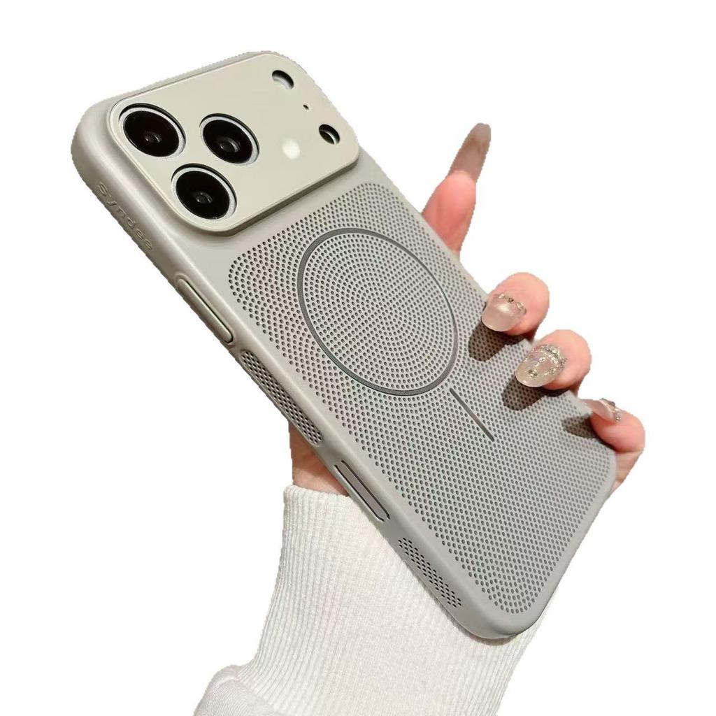 Apple Pro Max Magnetic Window Case with Cooling Mesh
