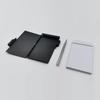 With Pen Aluminum Notepad Portable Mini Pocket Notebook Clamshell Notebook Business Supplies