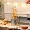 Party Decorative Table Fireplace Smokeless Ethanol Fire Pit Stainless Steel Base and Tempered Glass Two Use for Candle Holder