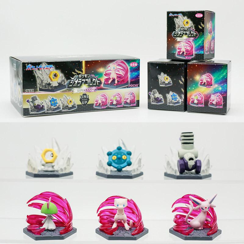 Battle Diorama Scene Pikachu Eevee Mimikyu Gengar Gifts Toy Model Anime Figures Collect Ornaments For Kids Adults Children's Birthday Gift Holiday