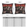Edward Cullen Pillow Cover  Retro Trendy Pillow Case For Couch Sofa Bedroom Comfy Cushion Cover Birthday Present