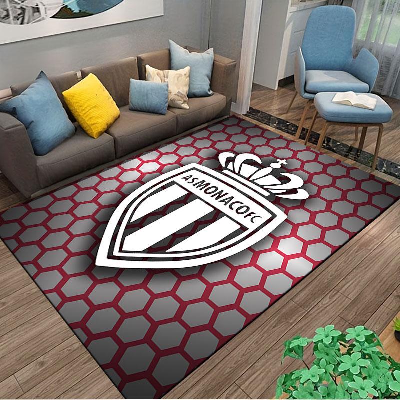 AS Monaco FC Logo Carpet suitable as a non-slip mat for the living room or bedroom sofa