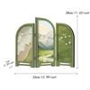 Mini Folding Screen 3 Panel Divider Ornament Desk Decorative for Living Room Decor