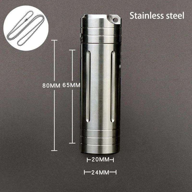 

Waterproof Sealed Pill Box Pendant - Portable Medicine Container for Camping, Travel & Outdoor First Aid