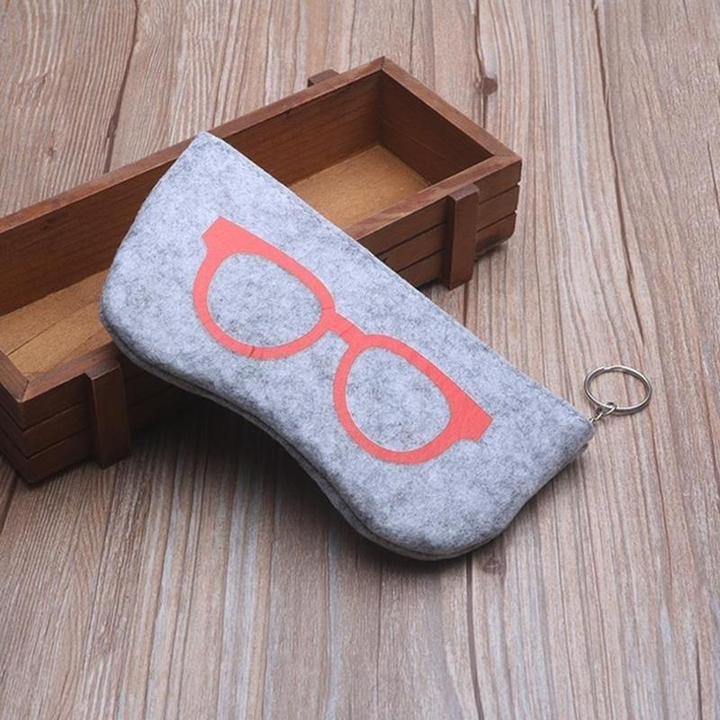 2018 Colorful Sunglasses Case For Women Men Glasses Box Felt Sun Glasses Bag Eyeglasses cases For Men Eyewear Accessories
