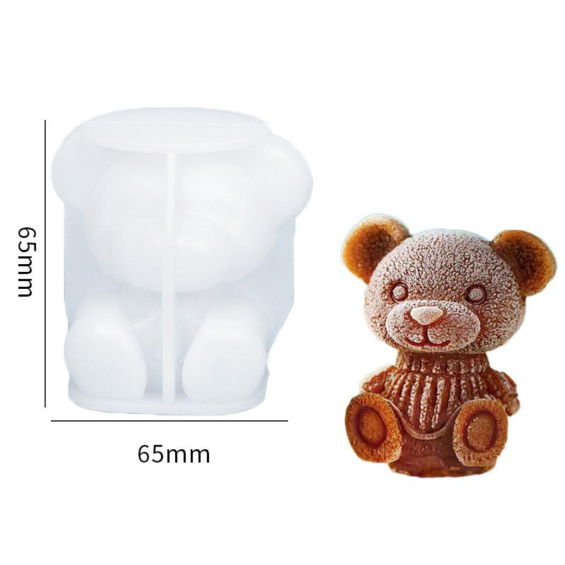 3D Bär Eisform Silikon Eismaschine DIY Seifenform Eiscreme-Werkzeug für Whisky Wein Cocktail Kaffee Saft Kuchen Dekoration