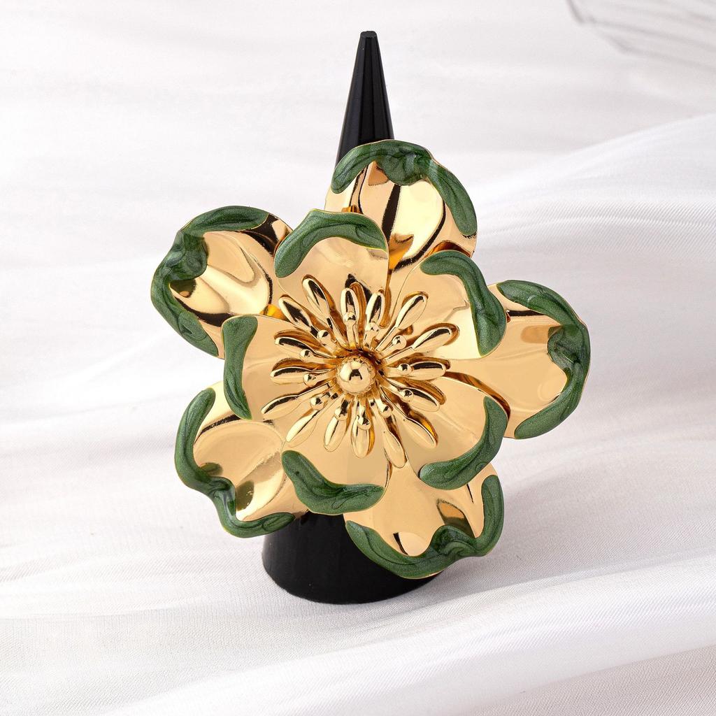 Fashion Flower Earrings Ring Bracelet Set