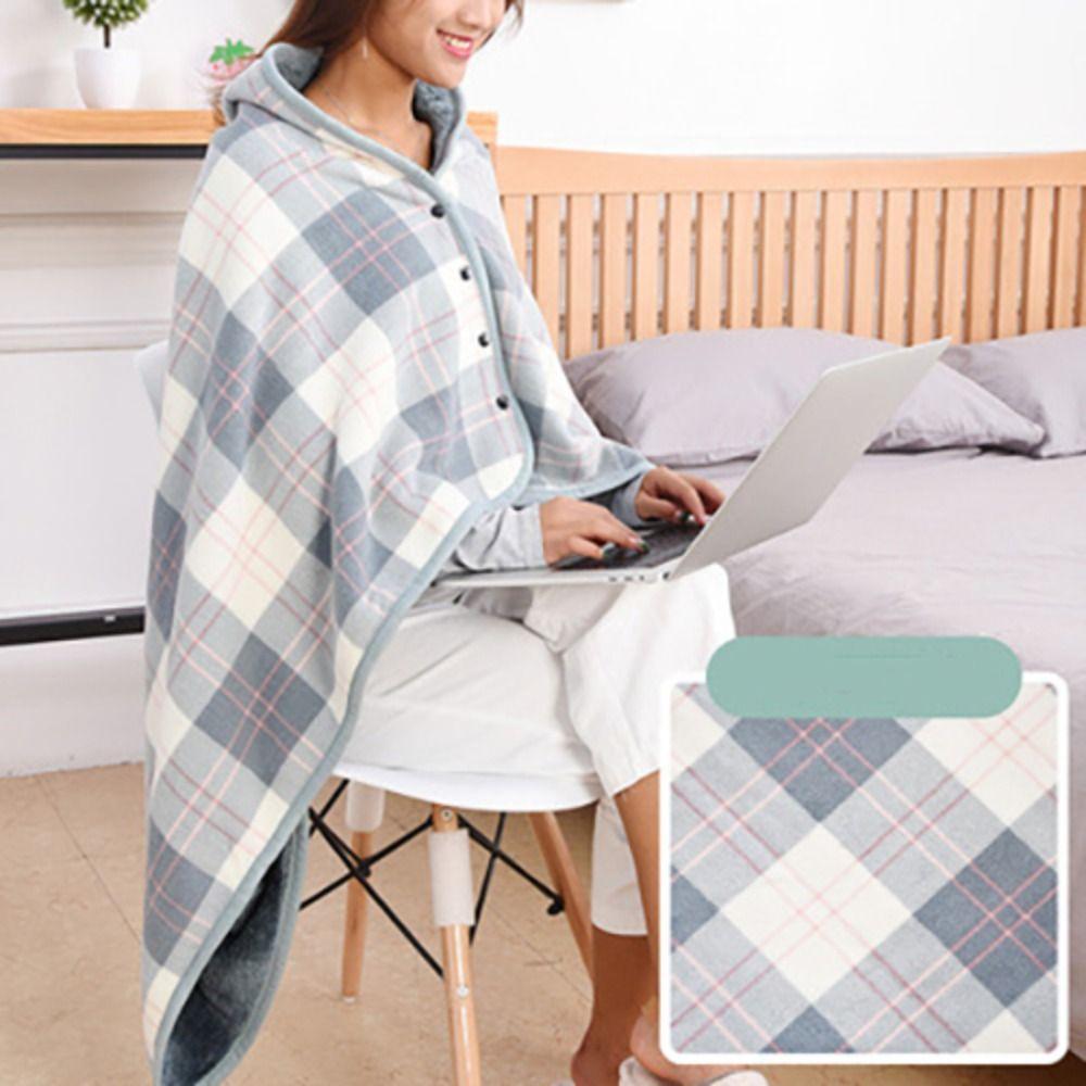 Soft Home Shawl Thicken Flannel Blanket Adults Wearable Blanket  Winter